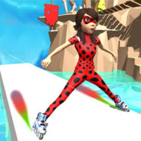 Lady Bug Game: Obstacle Skating